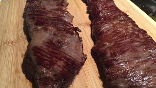 Lone Mountain Wagyu skirt steak w/ basil chimichurri