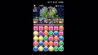 パズドラ　伝説龍ラッシュ！五連龍牙（地獄級）　ホルスパーティで攻略