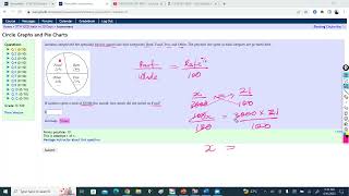 GED Math Circle Graphs/Pie Charts Question