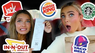 LETTING THE PERSON IN FRONT OF US DECIDE WHAT WE EAT!!