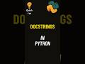 Doc string in  #python #pythonprogramming  #pythontutorial