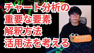 チャート分析の重要な要素、チャートの解釈方法、活用法について考える【テスタ切り抜き】億トレーダーテスタの投資の切り抜き心得投資マインド #チャート #テスタ #株式投資 #サラリーマン投資家 #株