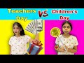 Gold Digger Teachers on Children's Day!😭😱 #funnyshorts @PragatiVermaa @TriptiVerma