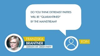 Franziska Brantner responds to a question from Eoin on extremist parties