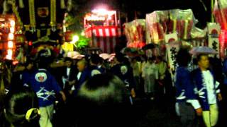 2011年10月15日　枚岡神社　秋郷祭　ふとん太鼓　宮入り　四條太鼓台