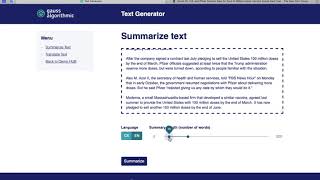 Text Summarization with Machine Learning