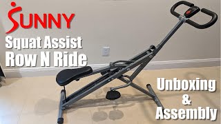 Sunny Health & Fitness Row N Ride - Unboxing and Assembly.