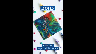DOMS | Fluid Acrylic Vibrant Colours | Rise high towards your colourful vibrant