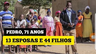 Conheça o homem de 13 esposas e 44 filhos / poligamia em #moçambique #africa