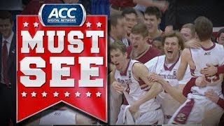 Boston College Celebrates Monumental Upset vs #1 Syracuse | ACC Must See Moment