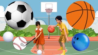 Sports ball song animation - Learn the names of sport ball | Kids song - Xavi AB