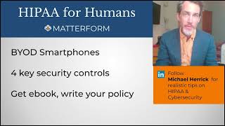 HIPAA BYOD Smartphone Security Controls