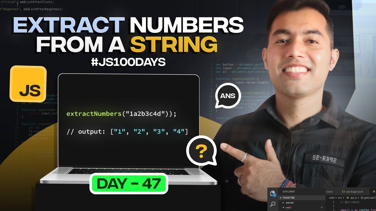 100 Days Of JavaScript Coding Challenges || Day #47 - YouTube