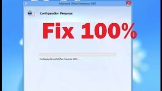 How to Fix Configuration Progress in MS Office 2003,2007,2010,2013,2016 In Hindi