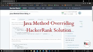 Java Method Overriding | HackerRank Solution