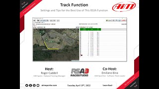3-16 Race Studio 3 Track Function with Emiliano Bina - 4/19/2022