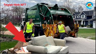 Extremely Dangerous Garbage Trucks / Largest Heavy Equipment #1