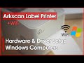 How to setup WiFi wireless shipping label printer on Windows Computer (Pairing, IP address & Driver)