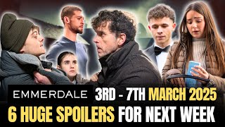 6 Emmerdale Spoilers Next Week: SHOCK Pregnancy, Major Exit \u0026 Hidden Guilt! | March 3-7, 2025