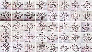 5×1 dots 30 kolams/Muggulu for 30days. Daily use kolams. Dot kolam. Easy Rangoli. Easy dot kolam