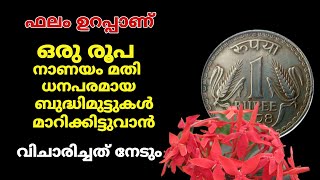 ഒരു രൂപാ നാണയം മതി ധനപരമായ ബുദ്ധിമുട്ടുകൾ മാറാൻ  Astrology Malayalam