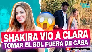 Aseguran que Shakira podía ver a Clara Chía tomar el sol en la casa de sus exsuegros
