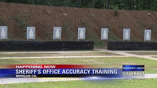 Morgan County Sheriffs Office conducting weapons training for all members