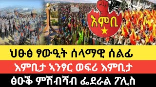 ህፁፅ ፃውዒት ሰላማዊ ሰልፊ/እምቢታ ኣንፃር ወፍሪ እምቢታ/ፅዑቕ ምሽብሻብ ፌደራል ፖሊስ/18 ታሕሳስ 2017 ዓም