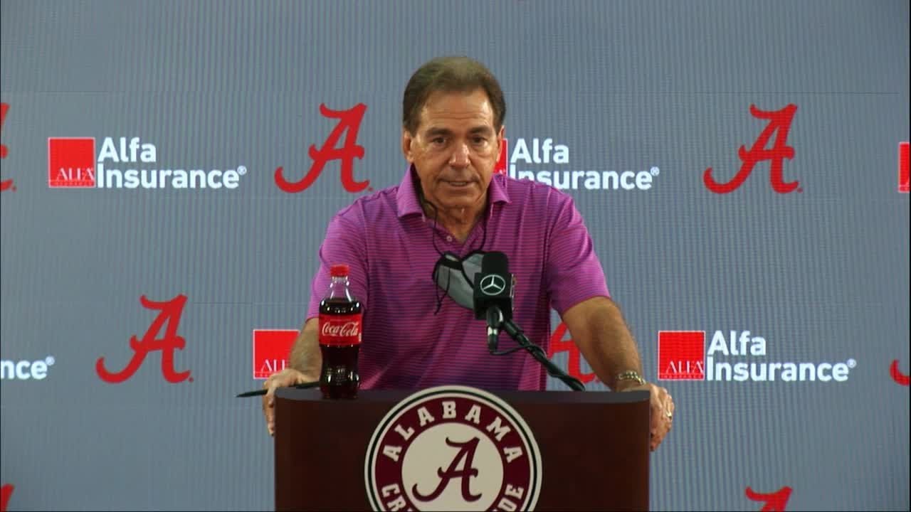 Alabama Coach Nick Saban Talks Rivalry Game Against Tennessee After ...