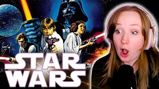 Erin forces herself to watch STAR WARS A NEW HOPE (1977) Movie Reaction FIRST TIME WATCHING