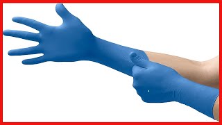 Microflex SG-375 Disposable Latex Gloves Medical / Exam Grade, Long Cuff, Thick Powder Free Glove