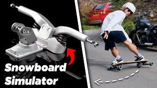 How To Learn to Snowboard With a Skateboard (Freeboard)