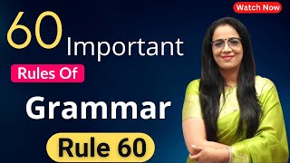 60 Important Rules Of Grammar | Rule - 60 | Basic English Grammar in Hindi | English With Rani Ma'am