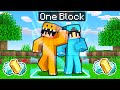 We're LOCKED in ONE BLOCK in Minecraft!