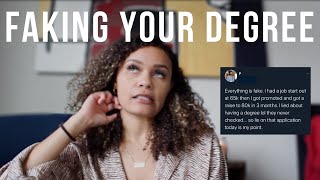 How People Are LYING About Having a Degree \u0026 Getting Hired | Getting a fake college degree 2020