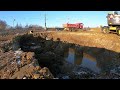 concrete footings for highway bridge and pumping water