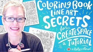 How to Create Coloring Book Line Art Photoshop Line To Vector For Amazon KDP - Kathy Weller Art