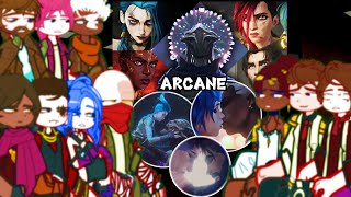 PAST ARCANE reacts to themselves in the future 💙💜 Gacha 2 ARCANE SEASON 2 ACT 3 reacts to TikTok