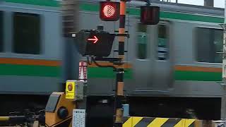 190619 1720下り電車宇都宮線下蓮田踏切で