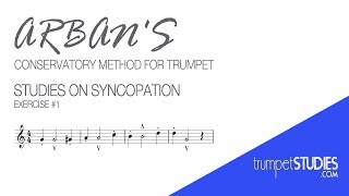 Arban's Trumpet Method, Studies on Syncopation, Ex 01