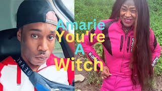 7lawd Amarie boyfriend  says she is a witch 🧙