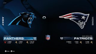 Madden NFL 25 Panthers Rebuild Franchise Year : Carolina Panthers VS New England Patriots