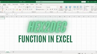 HEX2DEC Function in Excel
