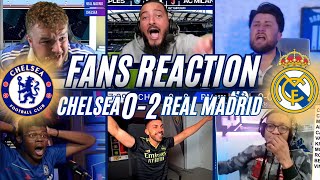 CHELSEA FANS REACTION TO 0-2 DEFEAT TO REAL MADRID | CHAMPIONS LEAGUE
