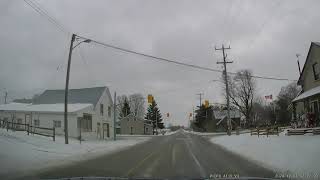 [4K] Balsam Lake Provincial Park, Ontario! #3 Winter like weather day driving, ON. CA.