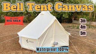 WIMAN Canvas Bell Tent เต็นท์กระโจม ผ้าแคนวาส