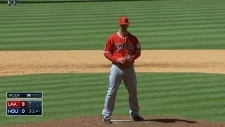 LAA@HOU: Wilson fans seven over eight frames