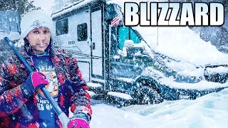 12 DAYS! Surviving a Winter Snow Storm in Our Camper Van Alone (RV Life)