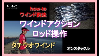 ワインド(タチウオワインド)アクション＝ロッド操作　オンスタックル