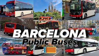 🇪🇦 BARCELONA BUSES #travel #barcelona #transportation #bus #spain #automobile #viralvideo #trending